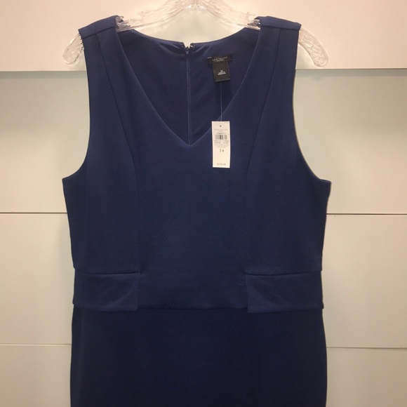 NWT Ann Taylor Professional Navy Dress. - Picture 3 of 5